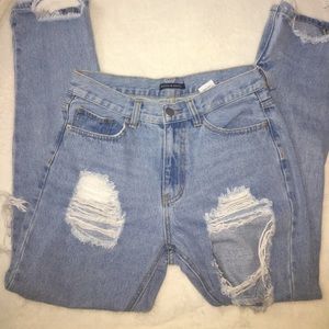 Brandy Melville Distressed Mom Jean